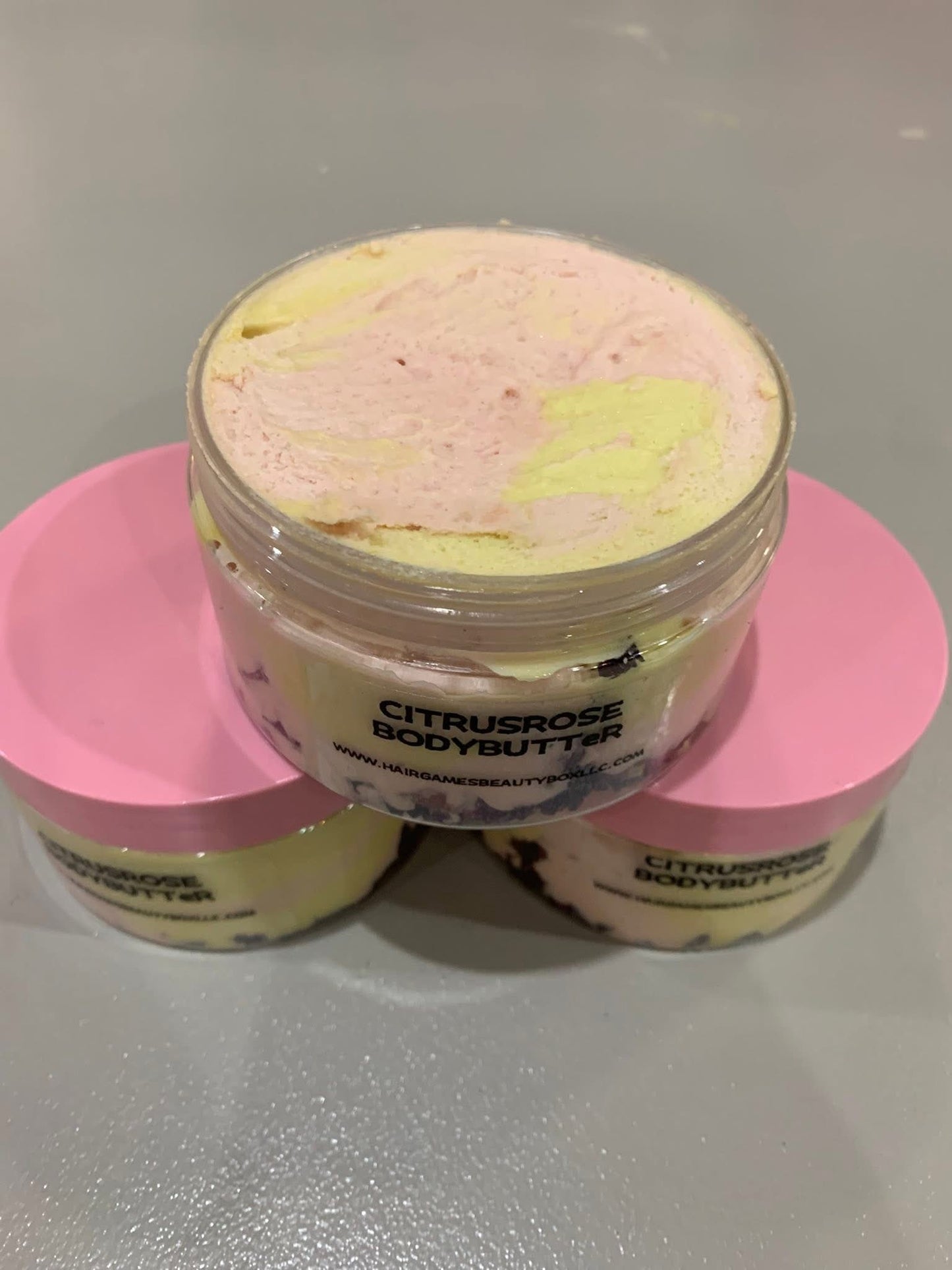 Citrus rose body butter