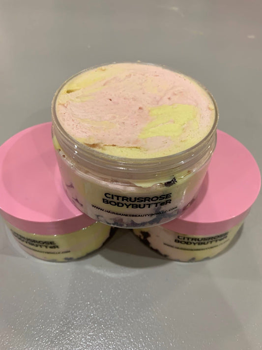 Citrus rose body butter