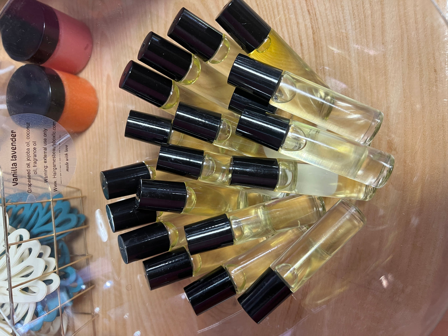 Lavender vanilla perfume oils